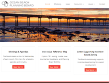 Tablet Screenshot of oceanbeachplanning.org